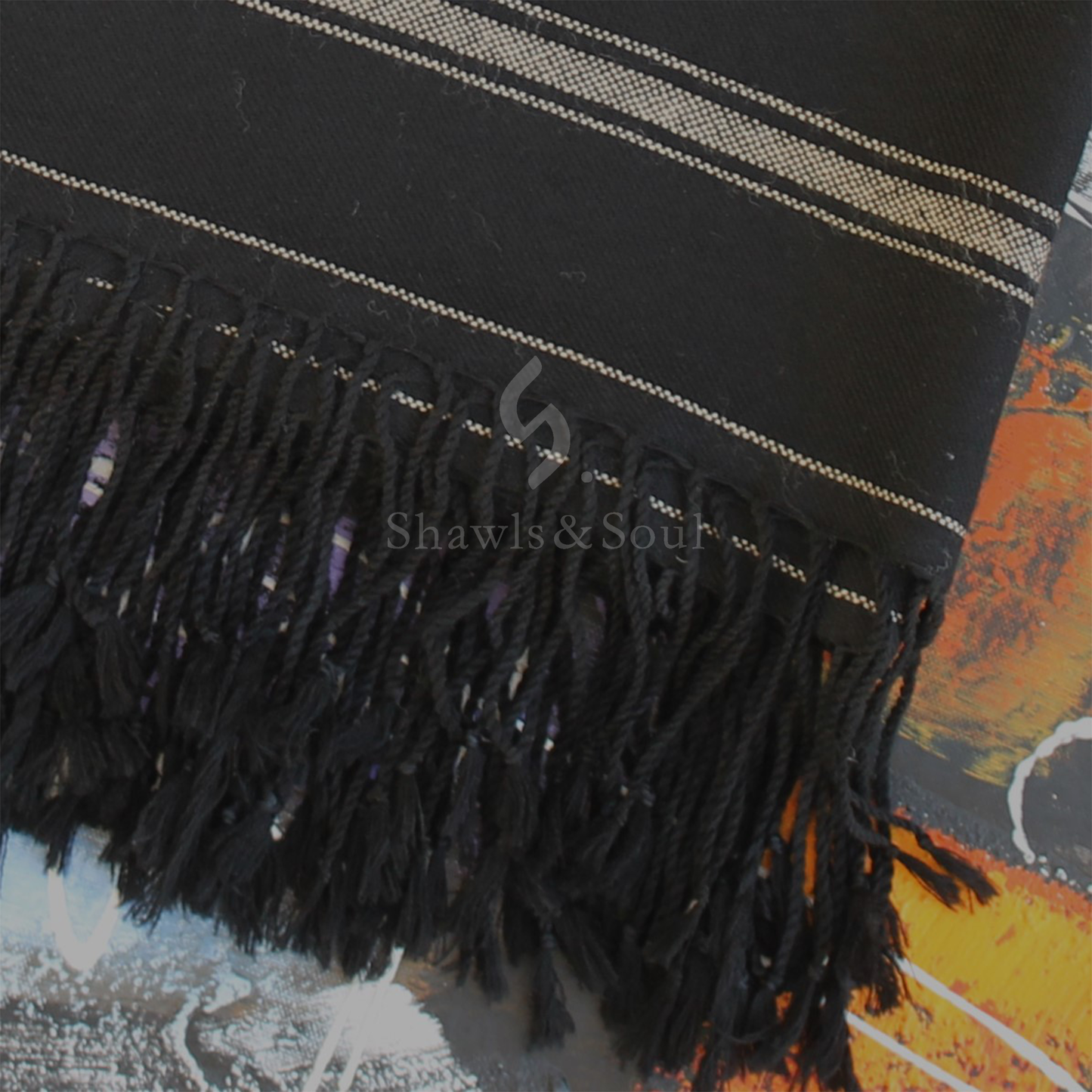 Taj Black Shawl